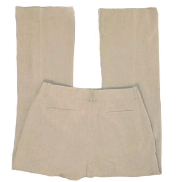 Tahari Wide Leg High Waisted Trousers Khaki Tan Hidden Closure Career Pants 10 - Picture 6 of 16